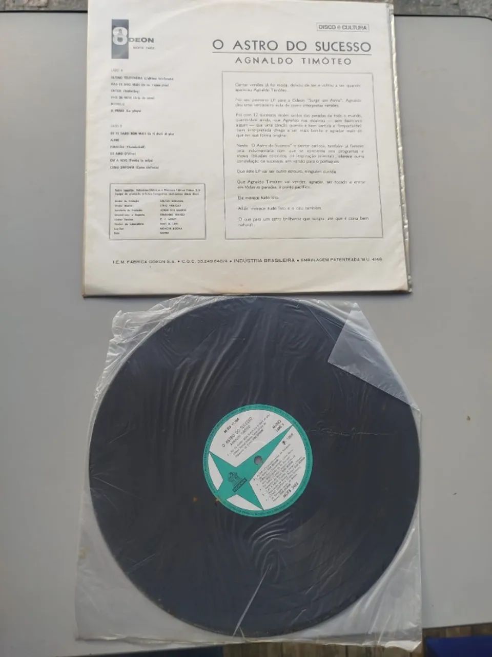 Disco Vinil Agnaldo Timóteo O Astro Do Sucesso 1966 Original - Foto 2