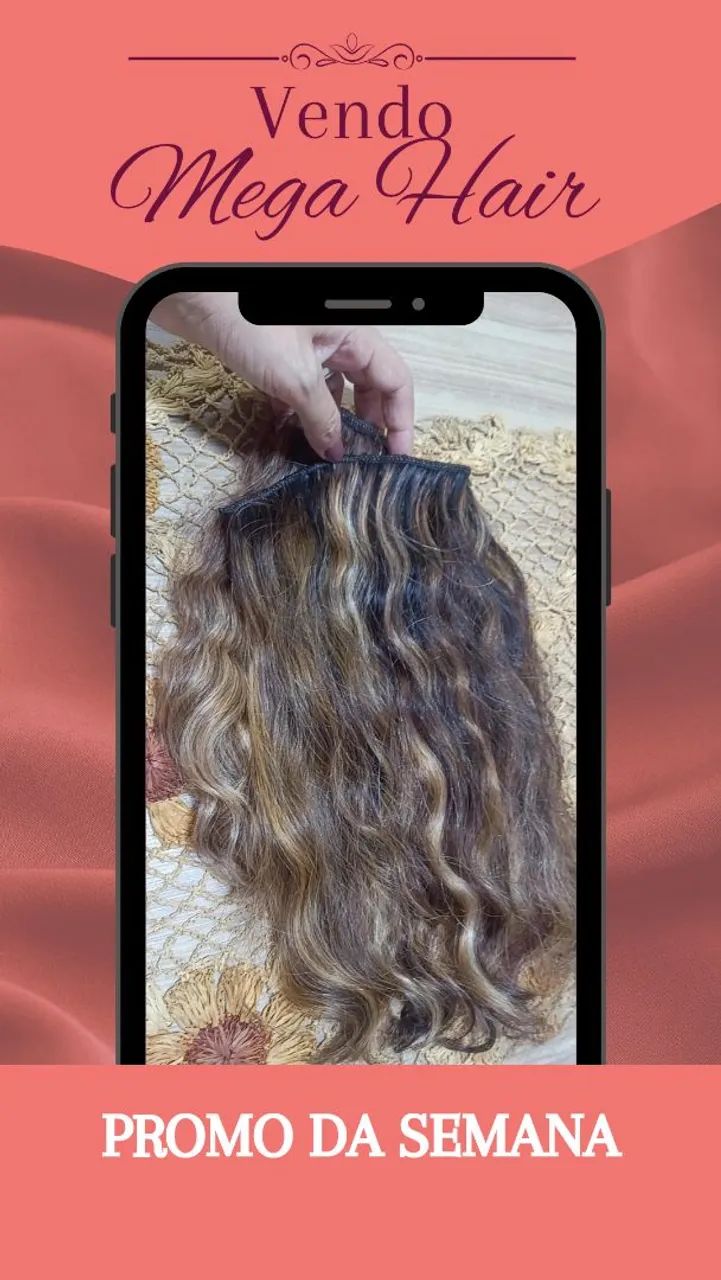 Venda de cabelo cacheado humano 