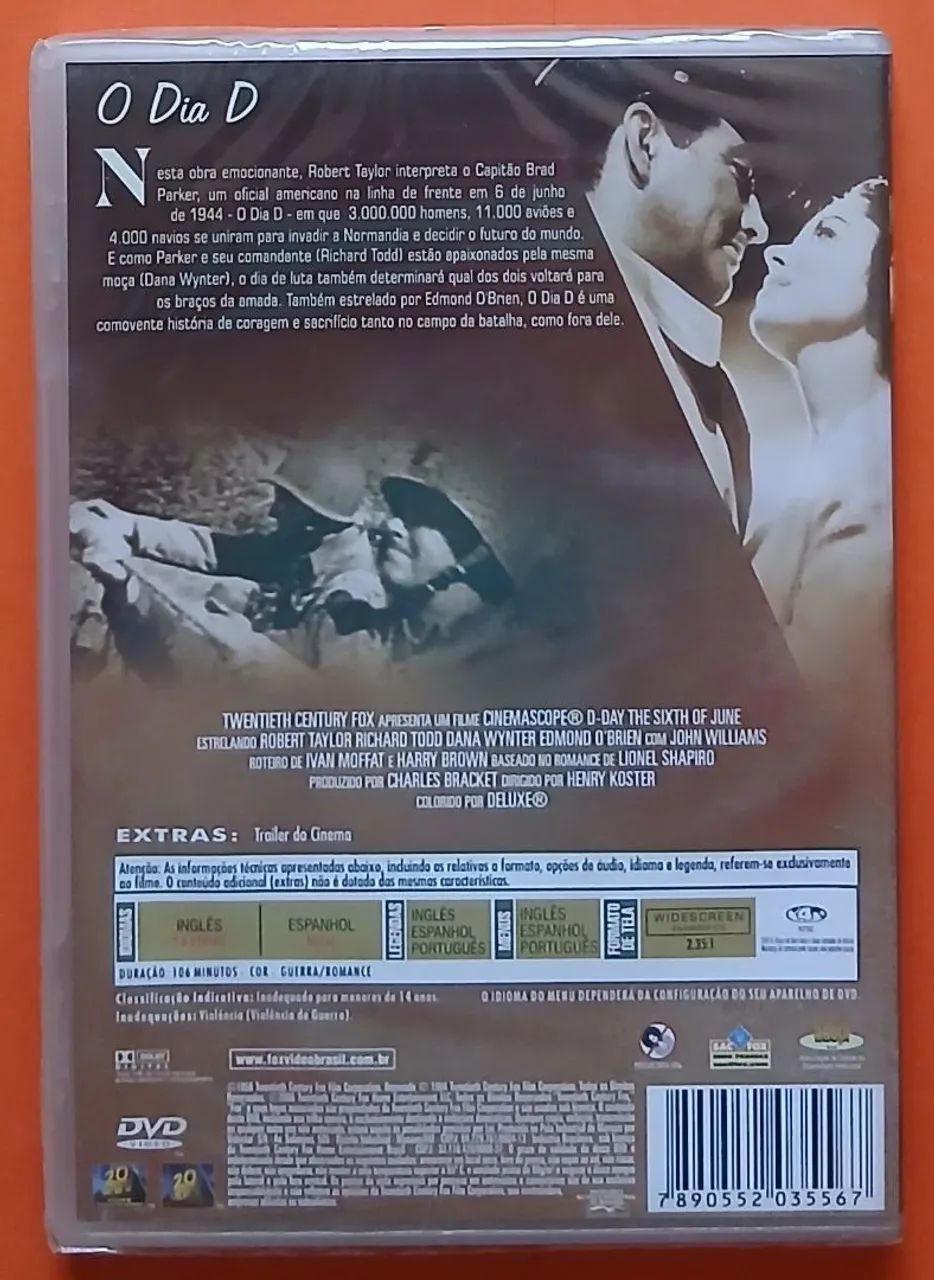 Dvd ( Lacrado) O Dia D - Fox Classics  - Foto 2