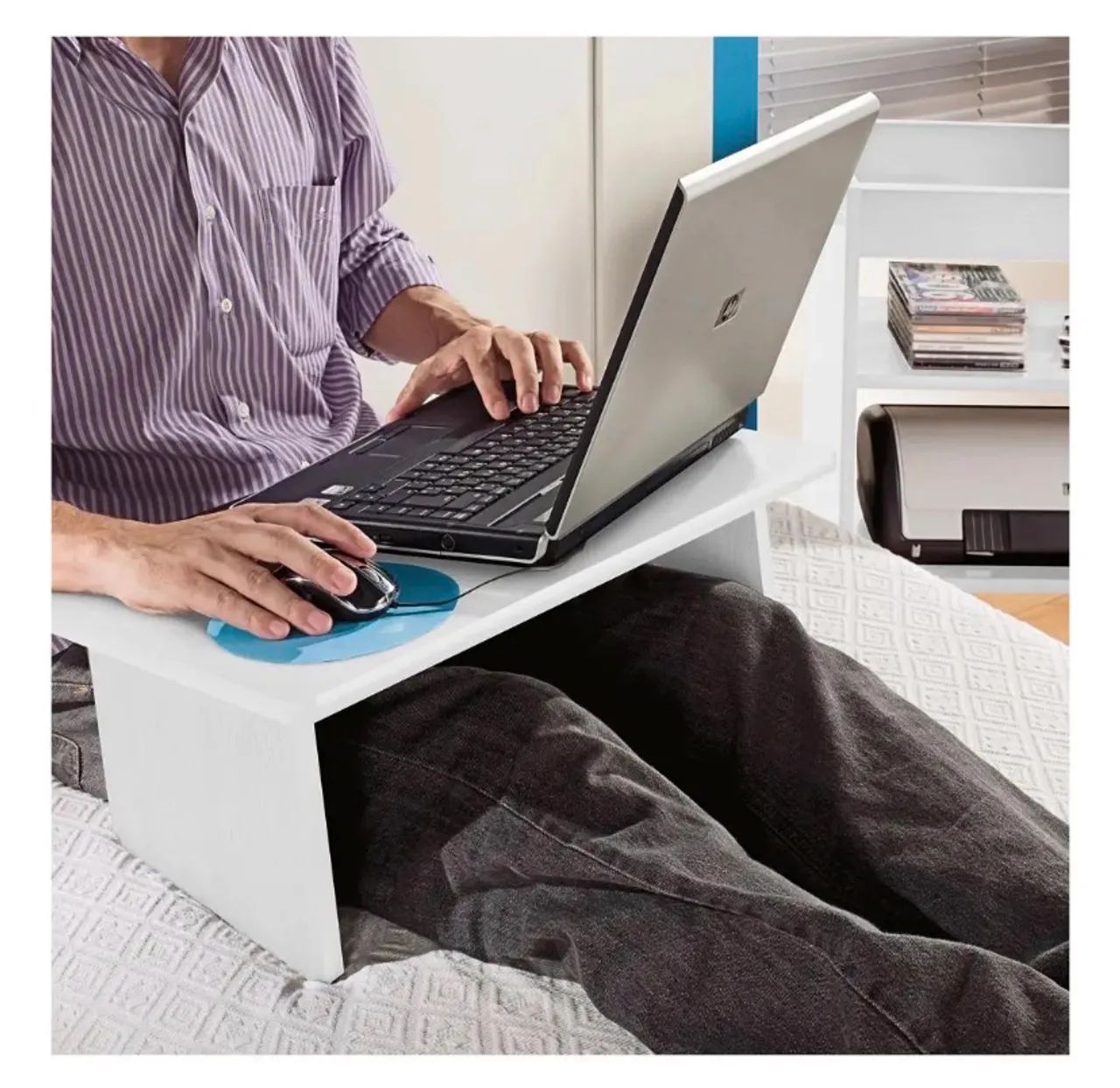 Mesa Para Computador Tampo Portatil Branco - Artely446520409814487042