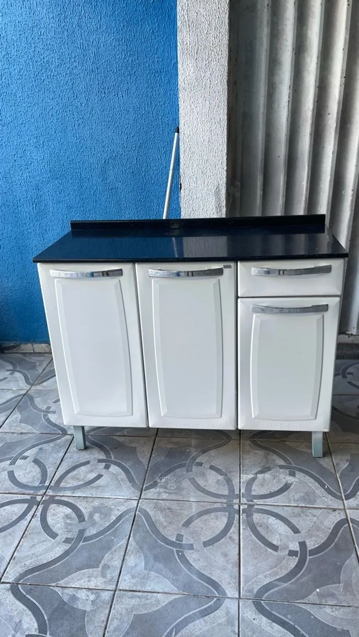 Balcão de aço Itatiaia usado 400$