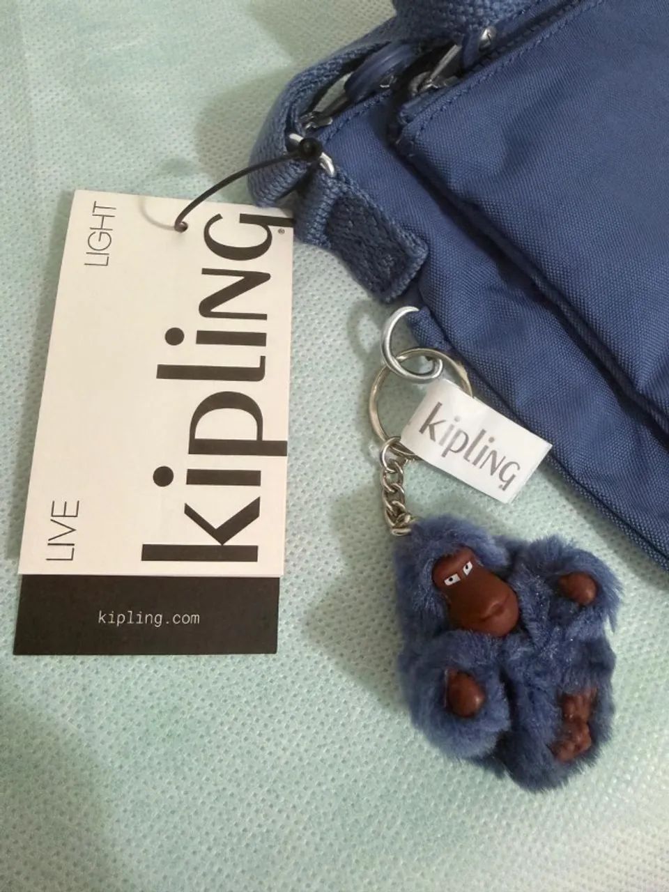 Bolsa Kipling Azul - 100% ORIGINAL - Foto 5