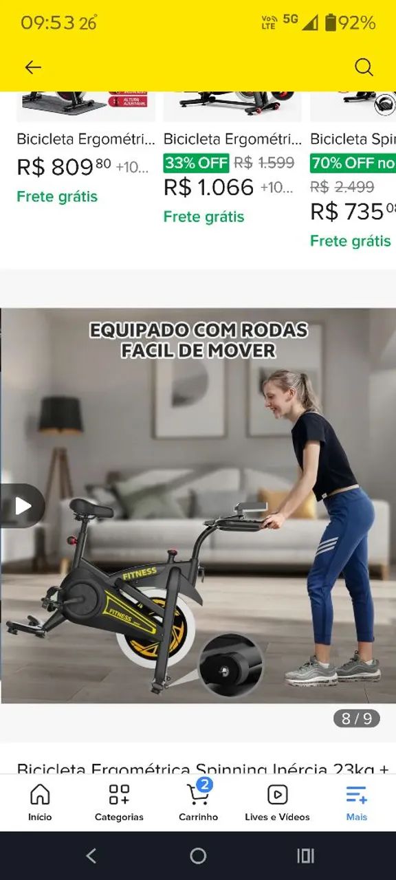 Bicicleta ergométrica super nova.  - Foto 3