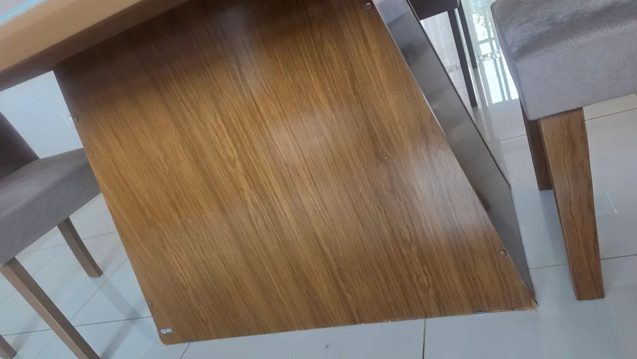 Mesa de jantar retangular com 6 cadeiras - Foto 5