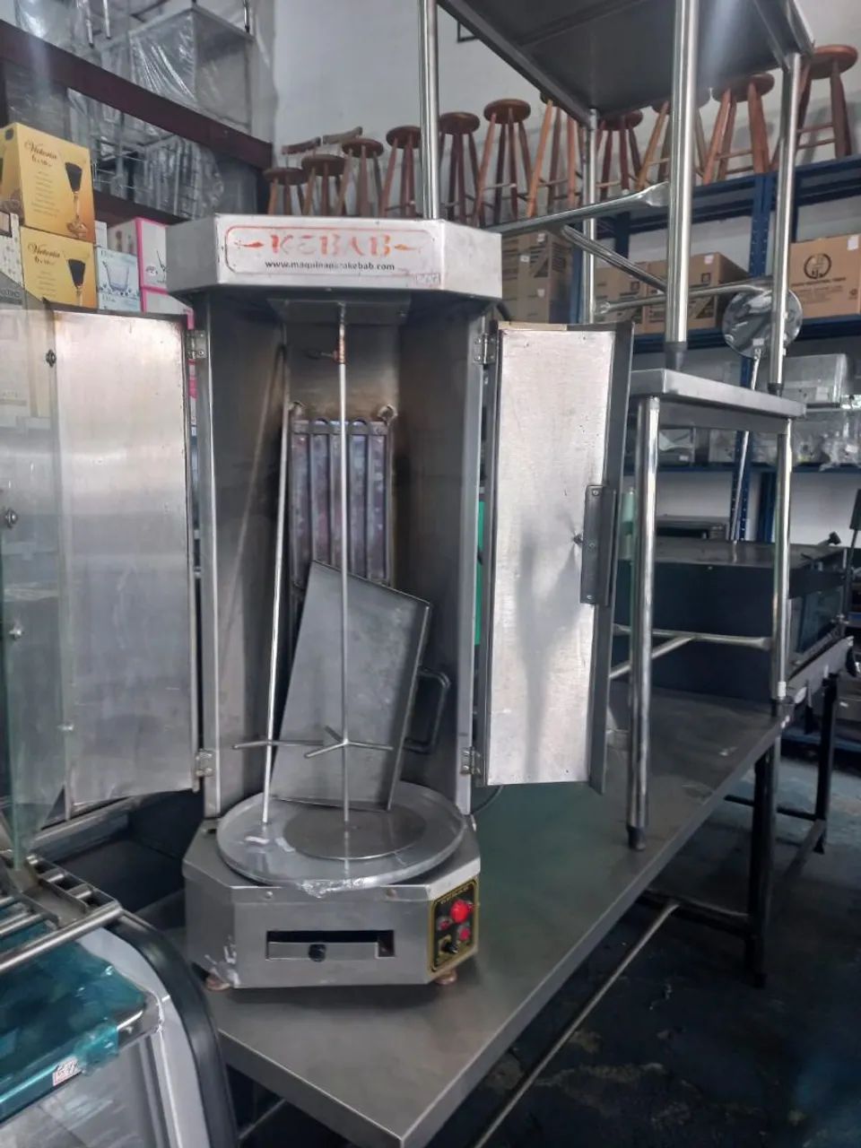 Máquina de churrasco grego 