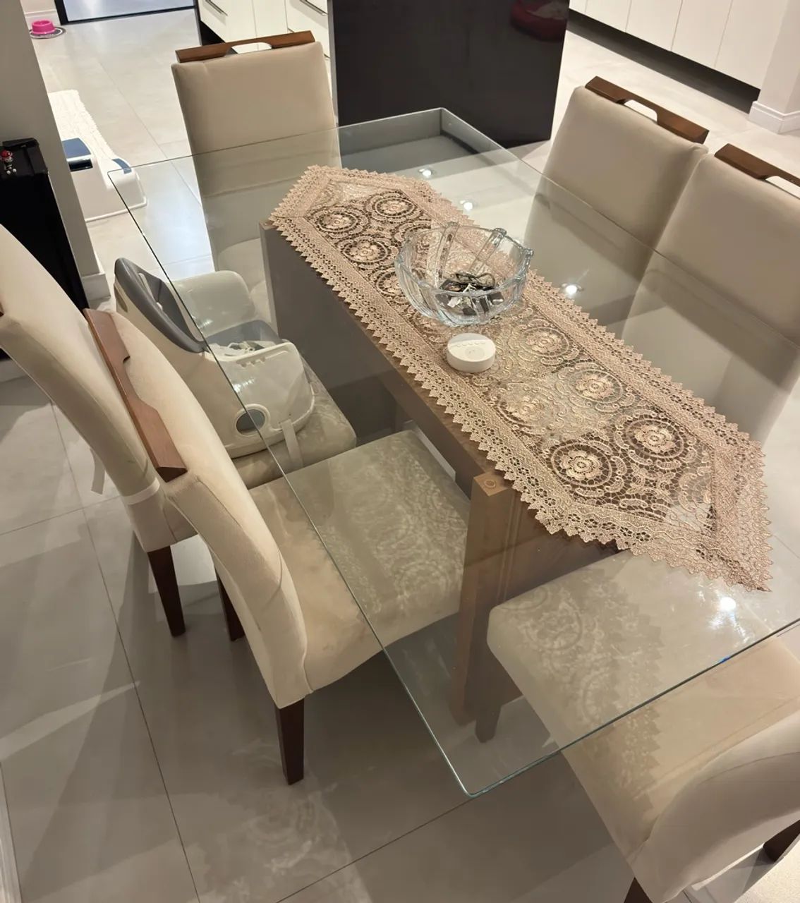 Conjunto de mesa 1.80m + 5 cadeiras - Foto 3
