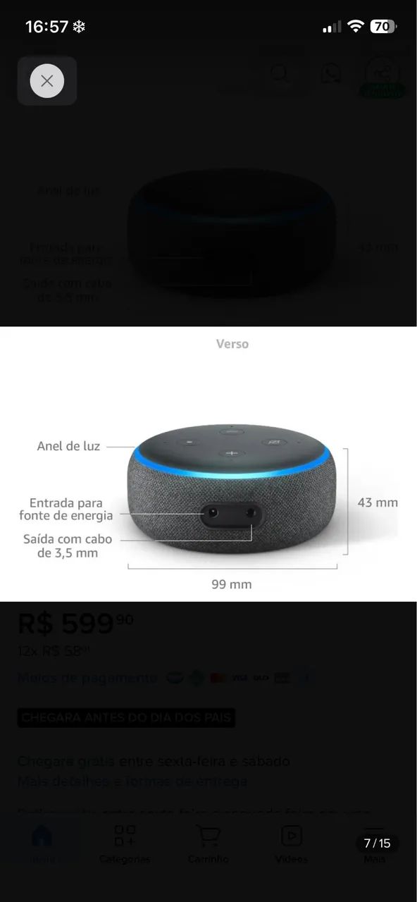 Alexa echo dot 3 - Foto 3