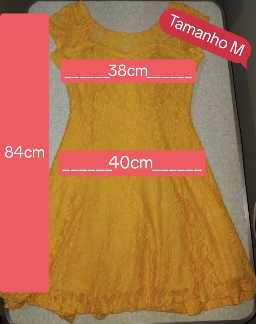Vestido de renda com forro - Foto 2