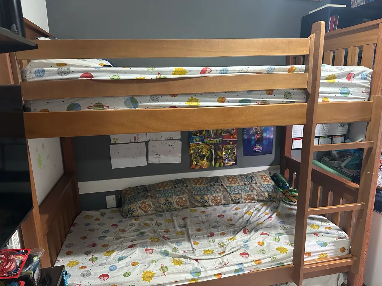 BELICHE COMPLETO MADEIRA MACIÇA  COM CAMA AUXILIAR 