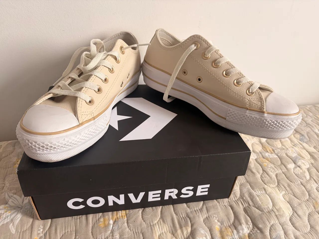 All star original 36 couro bege  - Foto 2