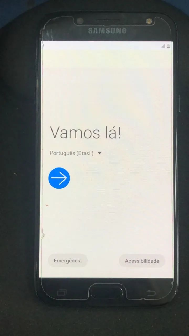 Smartphone Samsung Galaxy J5 Pro Dual Chip - tela com burning