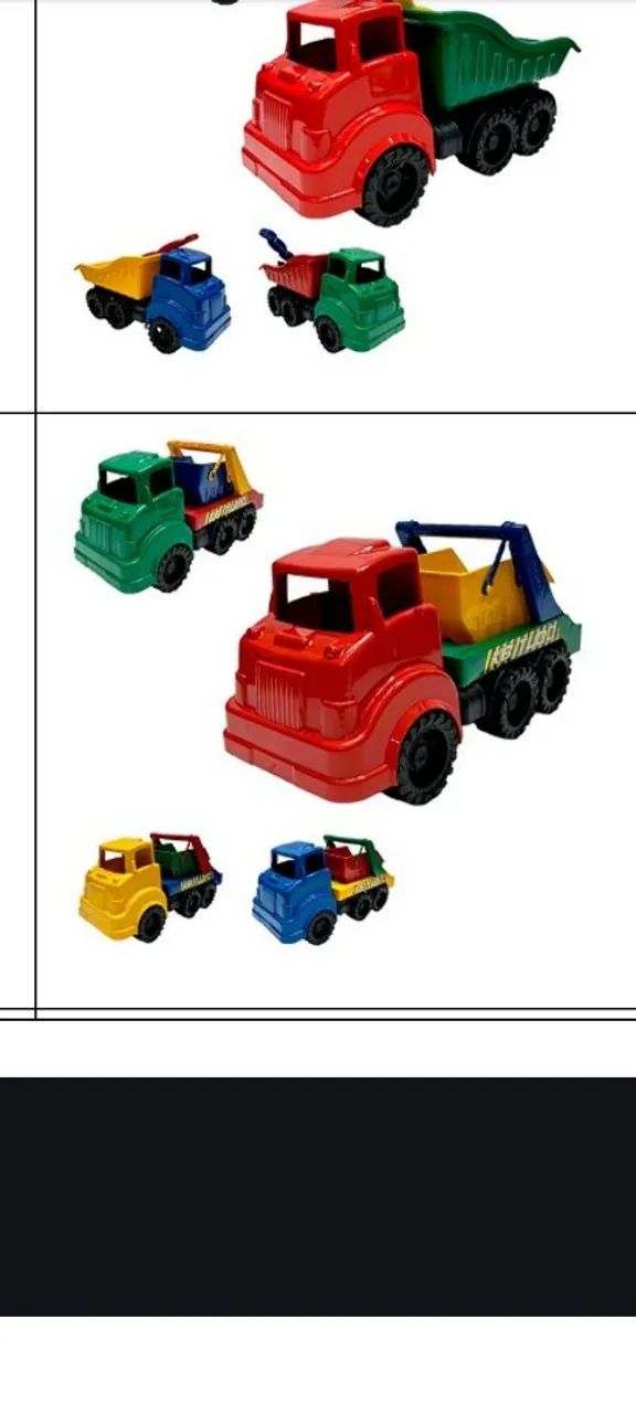 Caminhão infantil 30cm