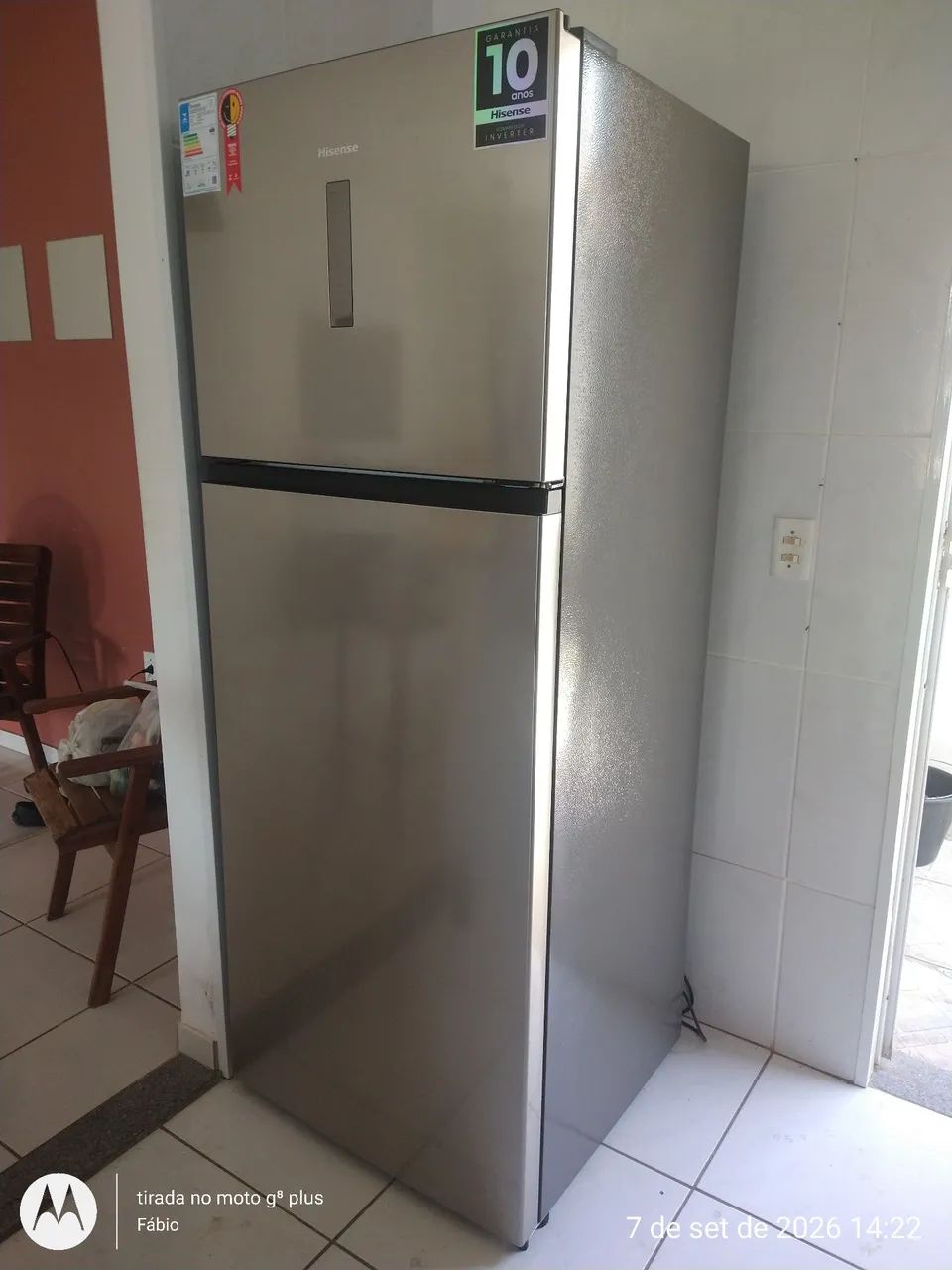 Geladeira Inox 