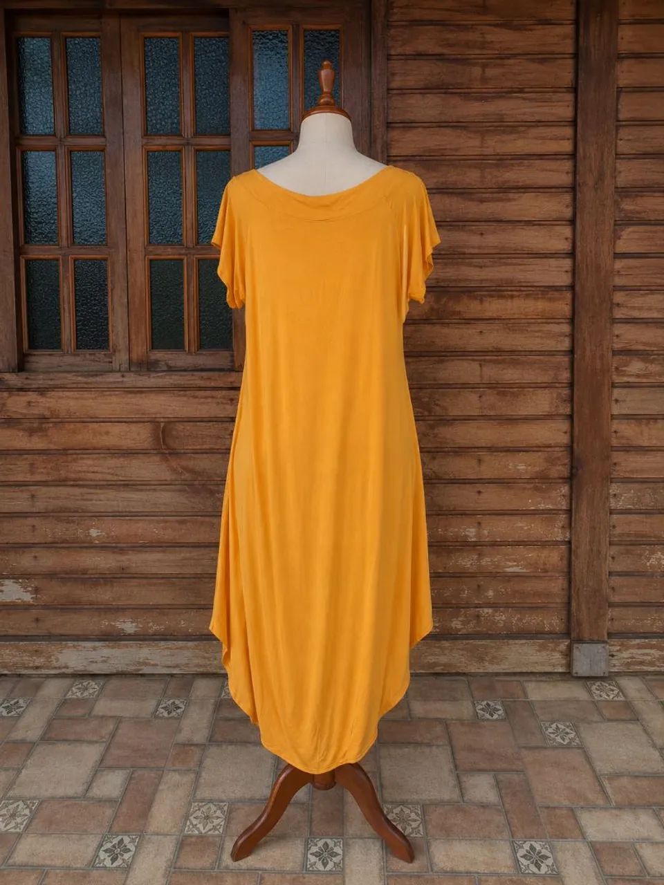 Vestido laranja solto  - Foto 3