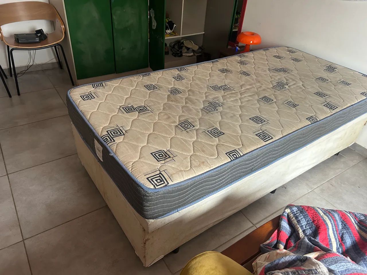 Cama box baú solteiro com colchão  - Foto 3