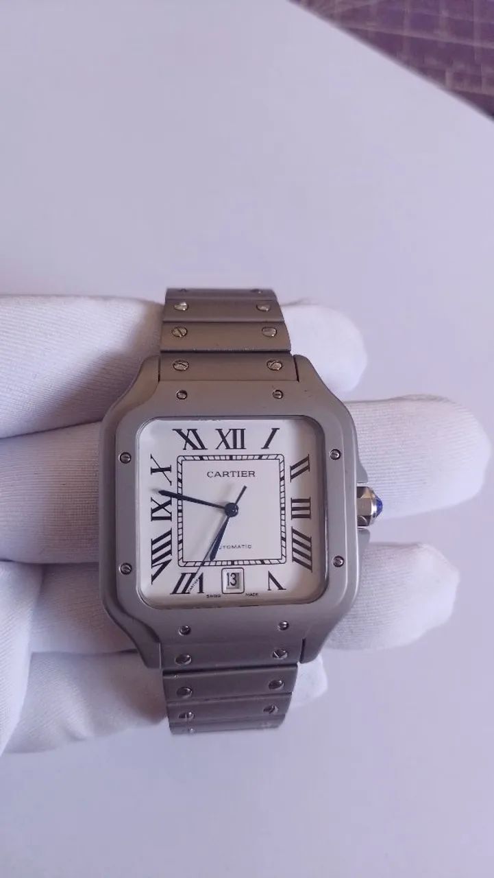Cartier Santos Titanium automático ( linha Clone )