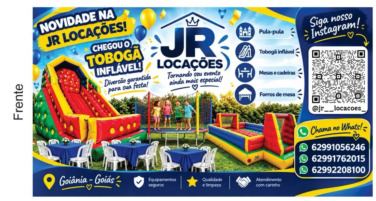 Aluguel de mesas e cadeiras, pula pula e brinquedos infláveis  - Foto 2