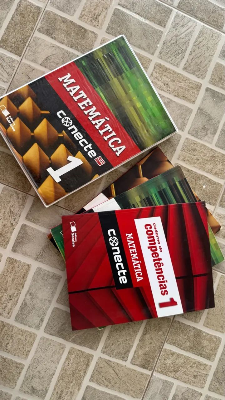 Box de livros de matemática 