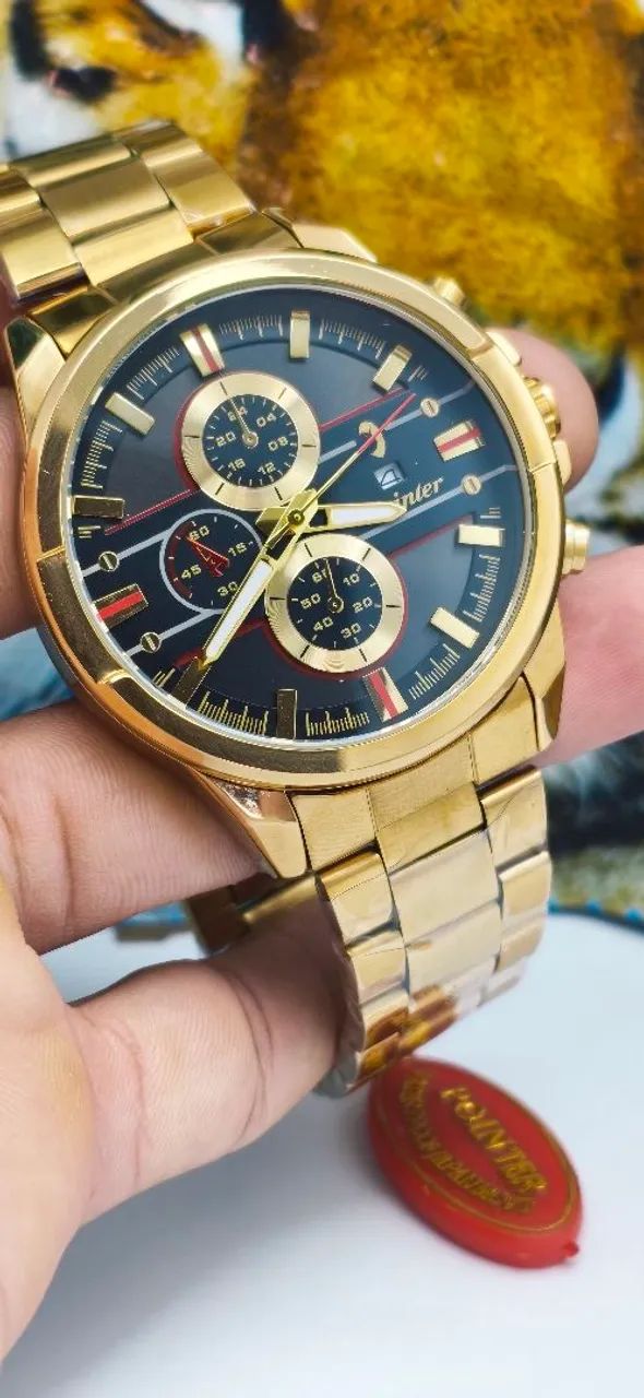 Relógio masculino novo com data luxo - Foto 3