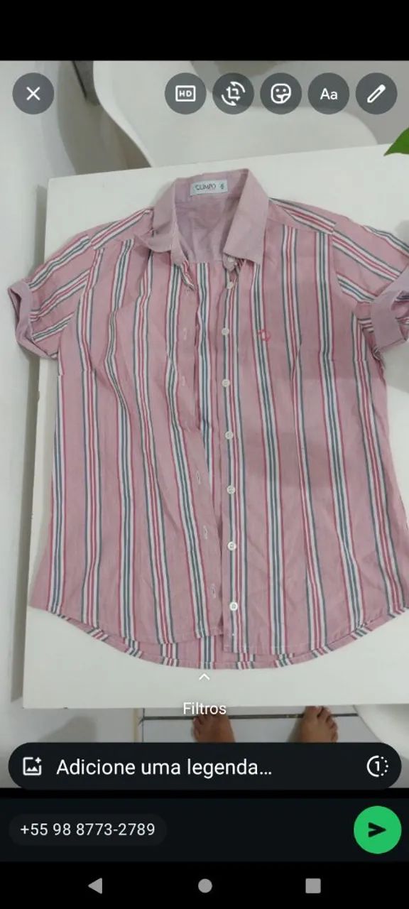 Blusa super perfil usada duas vezes perfeita com jeans.