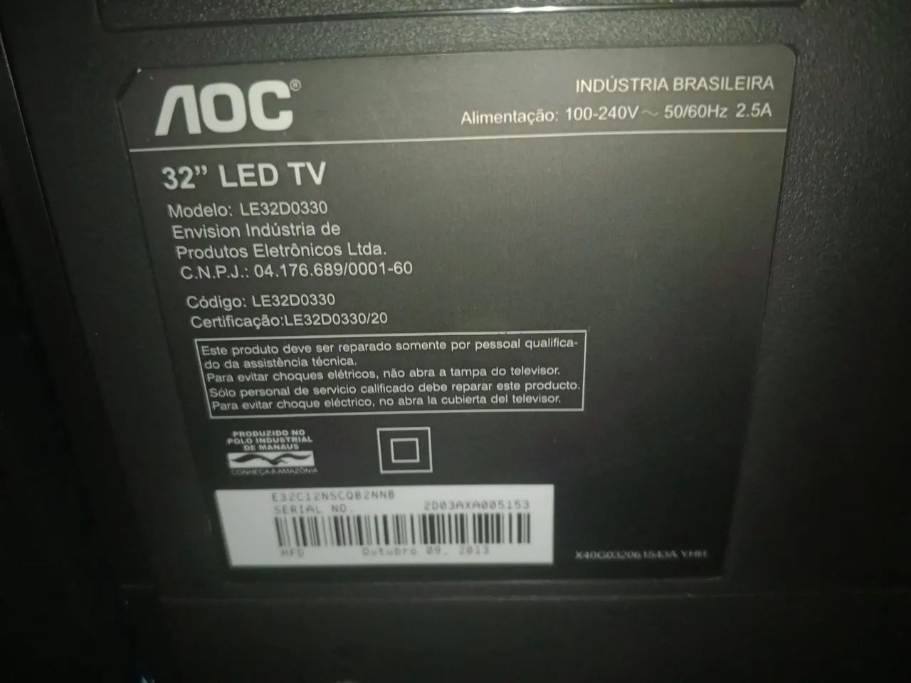 Tv AOC 32 polegadas  - Foto 2