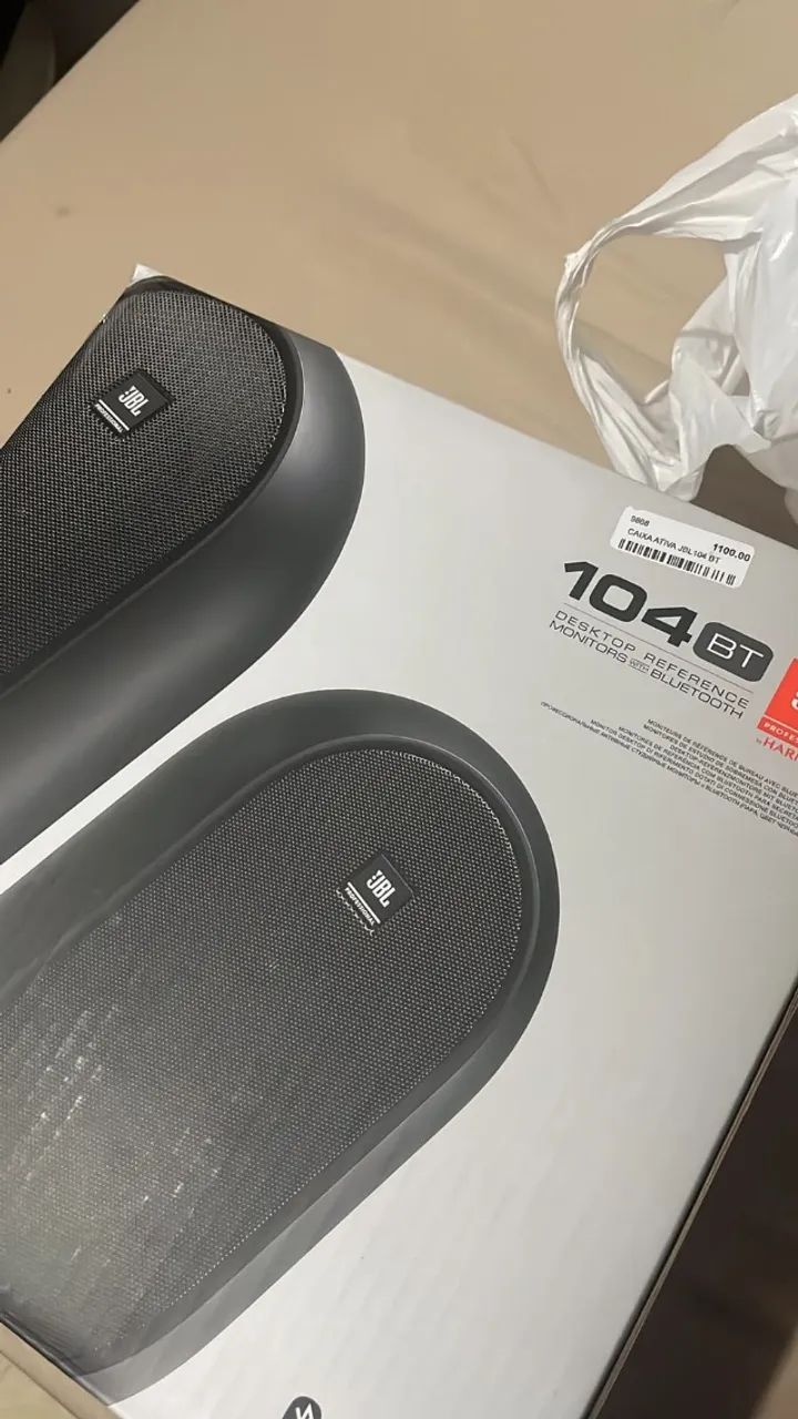 Caixas de Som JBL 104-BT Bluetooth - Par de Monitores - Foto 2