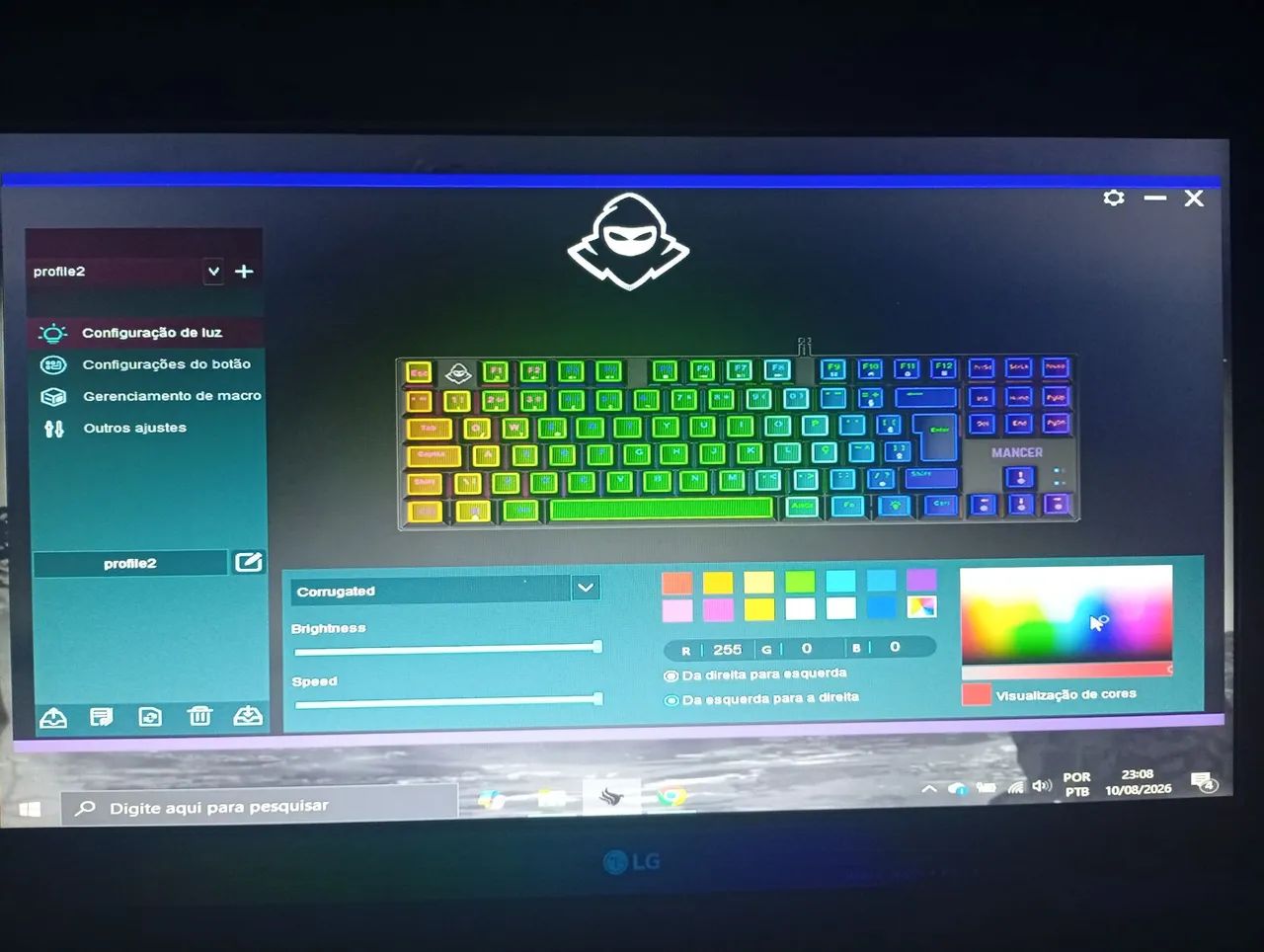 TECLADO MANCER MK2 GHOUL RGB - Foto 2