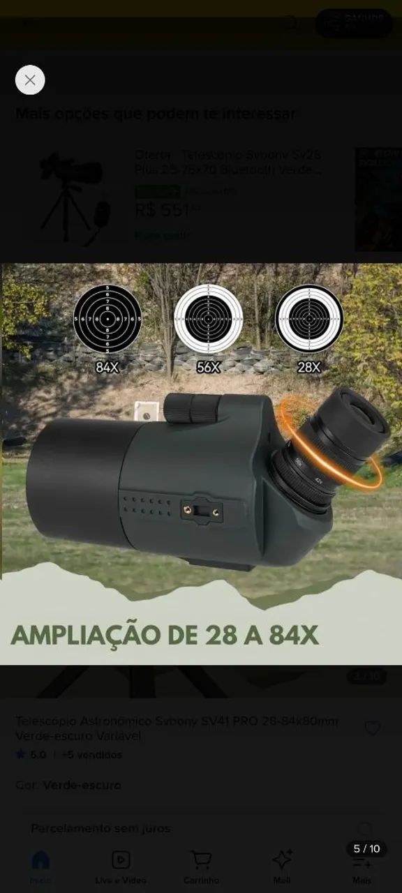 Telescópio SVBoni SV41 Pro - Foto 3