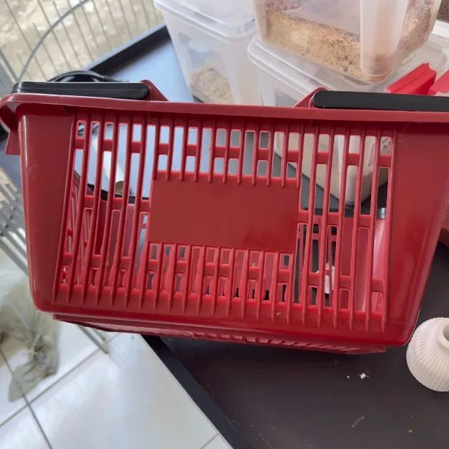  TENHO 20 CESTAS Cesta De Compras Mercado Ou Lojas Cestinha  - Foto 4