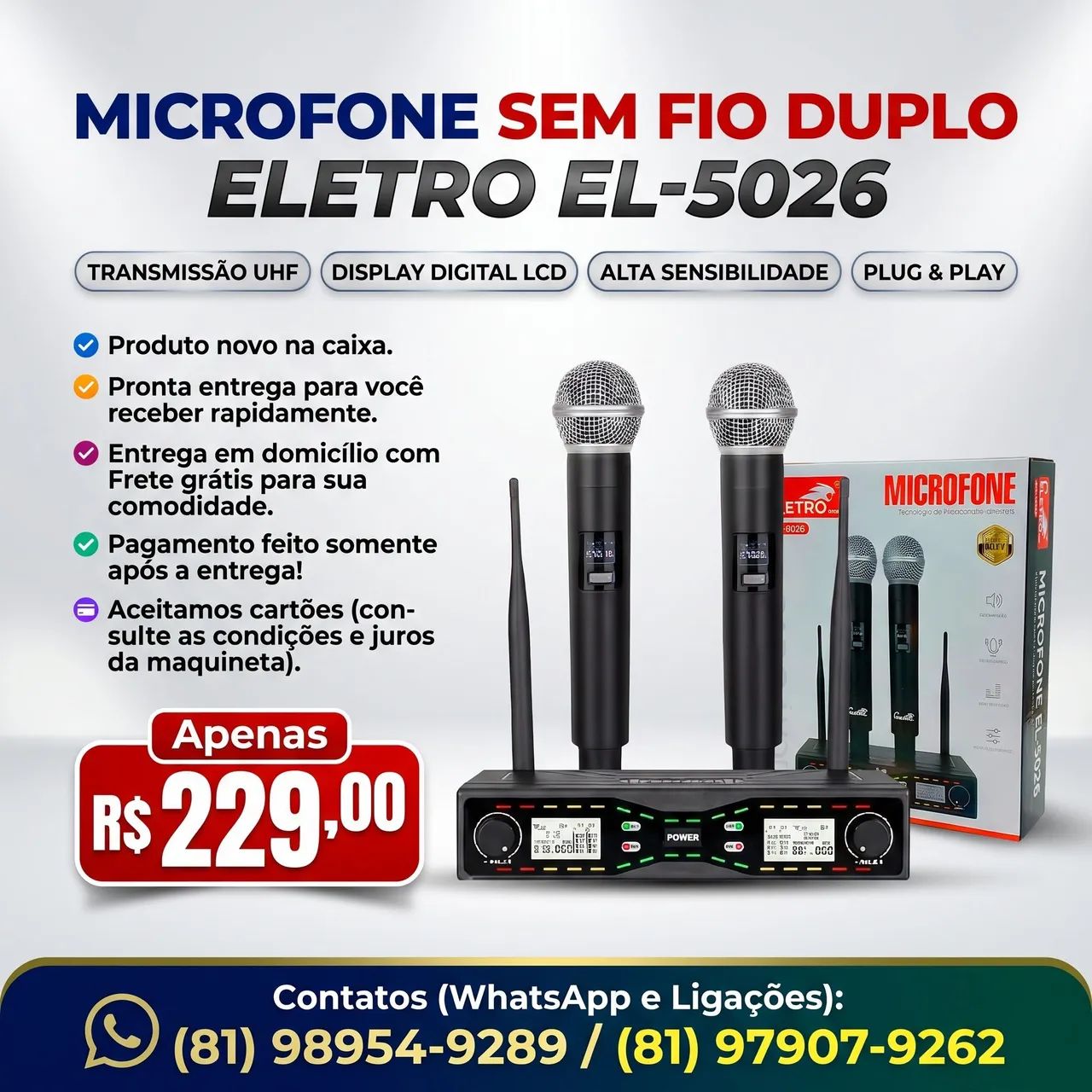 Microfone sem fio 