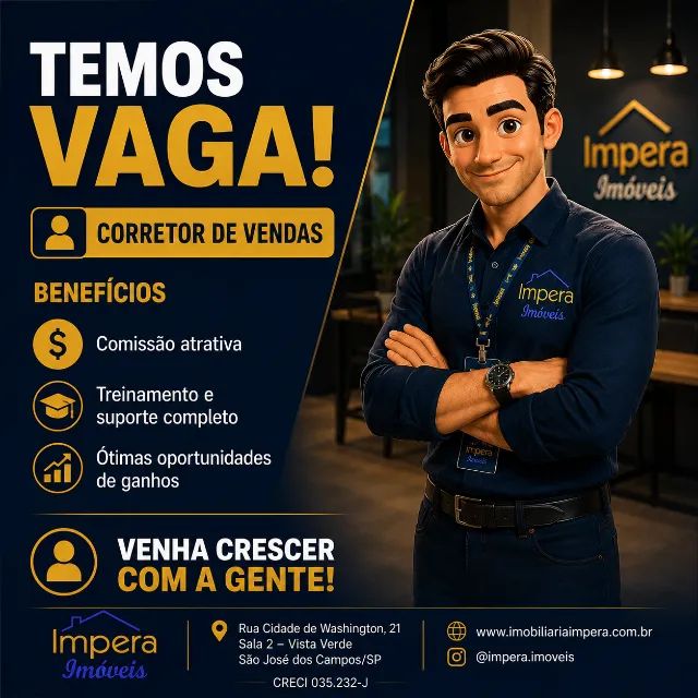 Vaga para Corretor, Captador e Comercial/Vistoriador 2