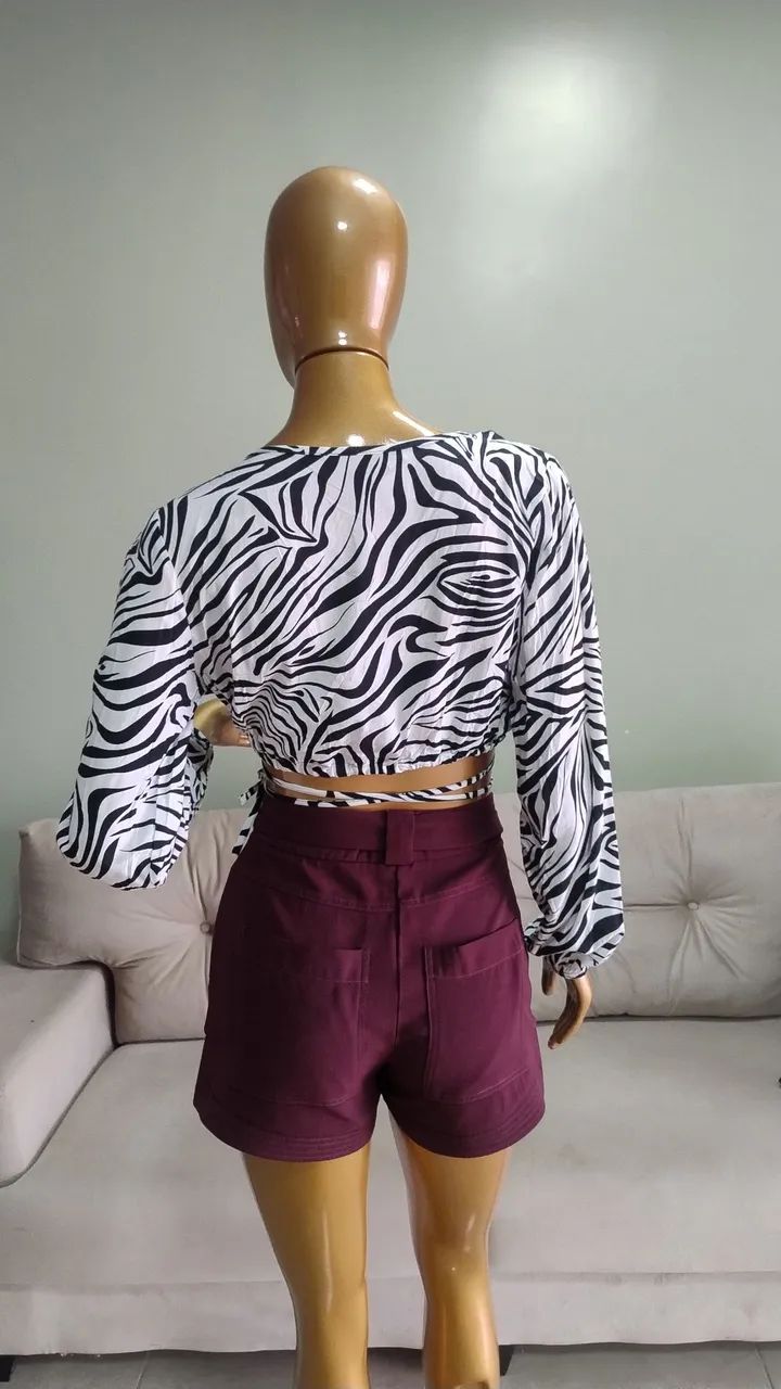 Top zebra + shorts  - Foto 2