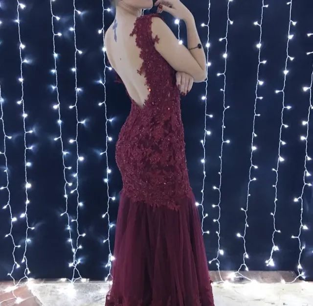 Vestido de formatura feito a mão