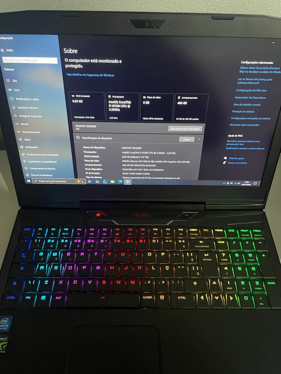 Notebook Gamer Avell Fox