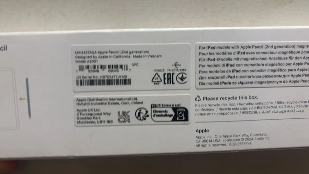 Apple pencil 2ª geração 