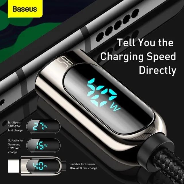 Cabo USB Tipo-C Baseus 40W 2 metros