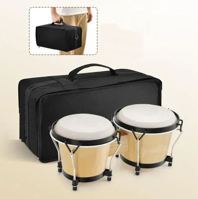 Bongo estado de novo - praticamente sem uso - com bag e afinador - Foto 4