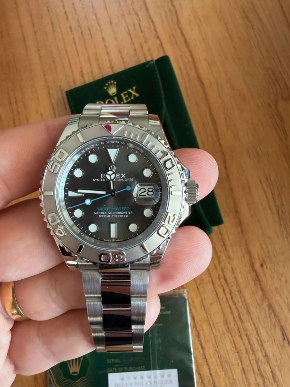 Yacht master Rhodium ERF Free sprung - Foto 2