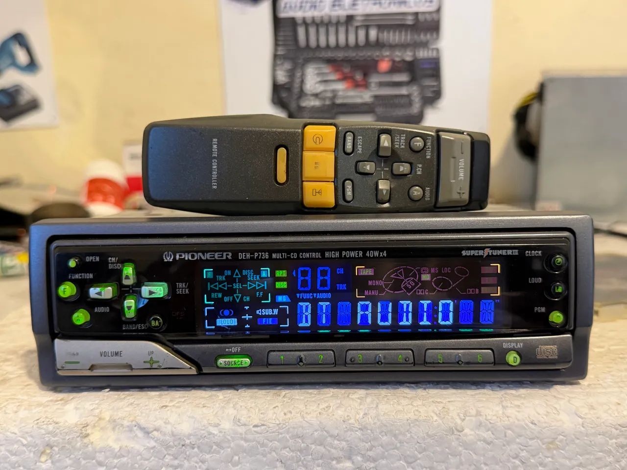 Pioneer deh 736 com Bluetooth  - Foto 4