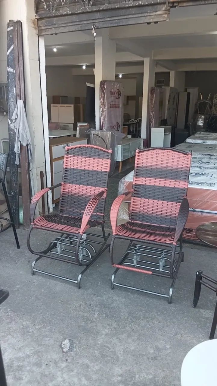 CADEIRAS DE BALANÇO 4 MOLAS - Foto 4