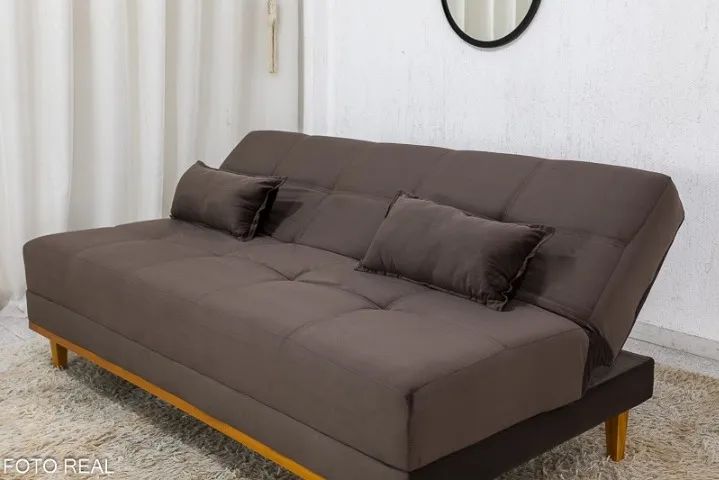 Sofá Cama Aurora Marrom - Foto 3