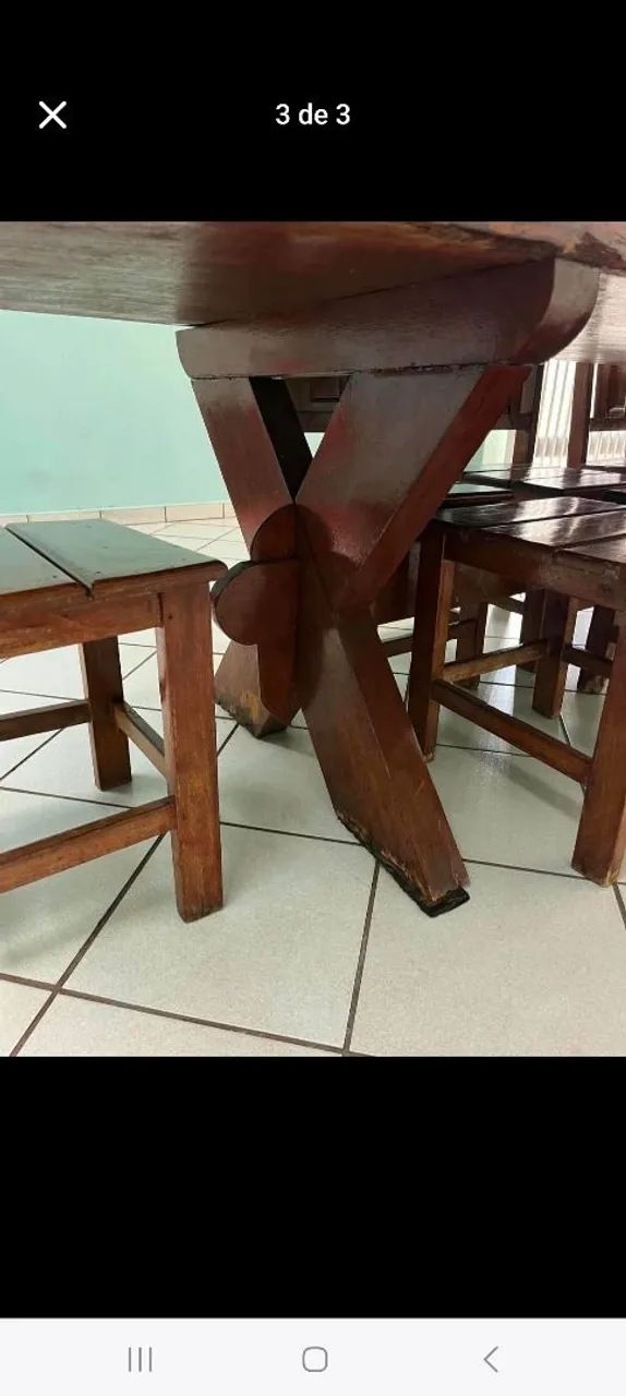 Mesa de madeira  - Foto 2