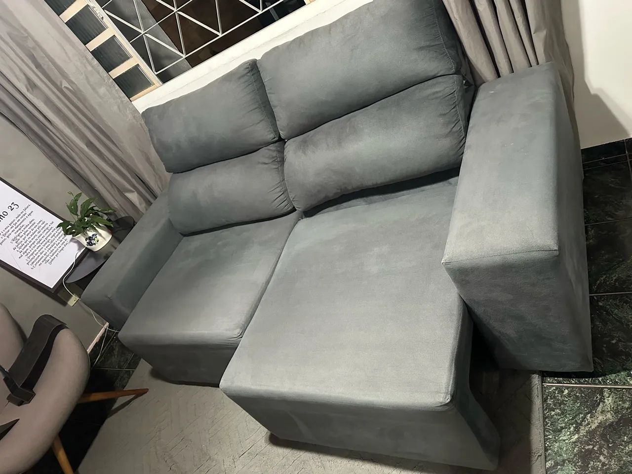 Sofa cinza escuro - Foto 2