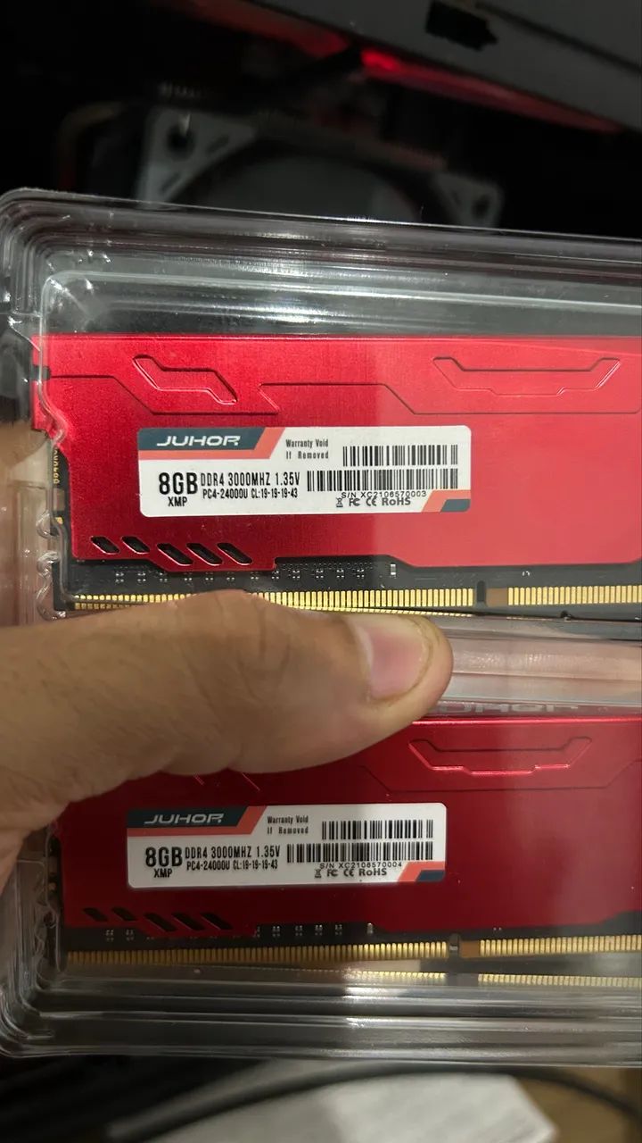Memória ram ddr4 3000mhz 16Gb (2x8) 