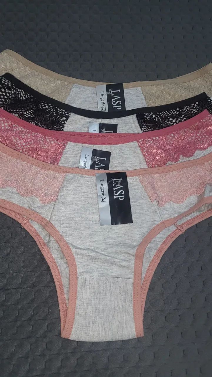 Calcinha algodão kit com 4 