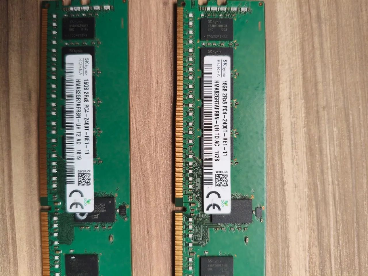 memórias RAM desktop da SK hynix.