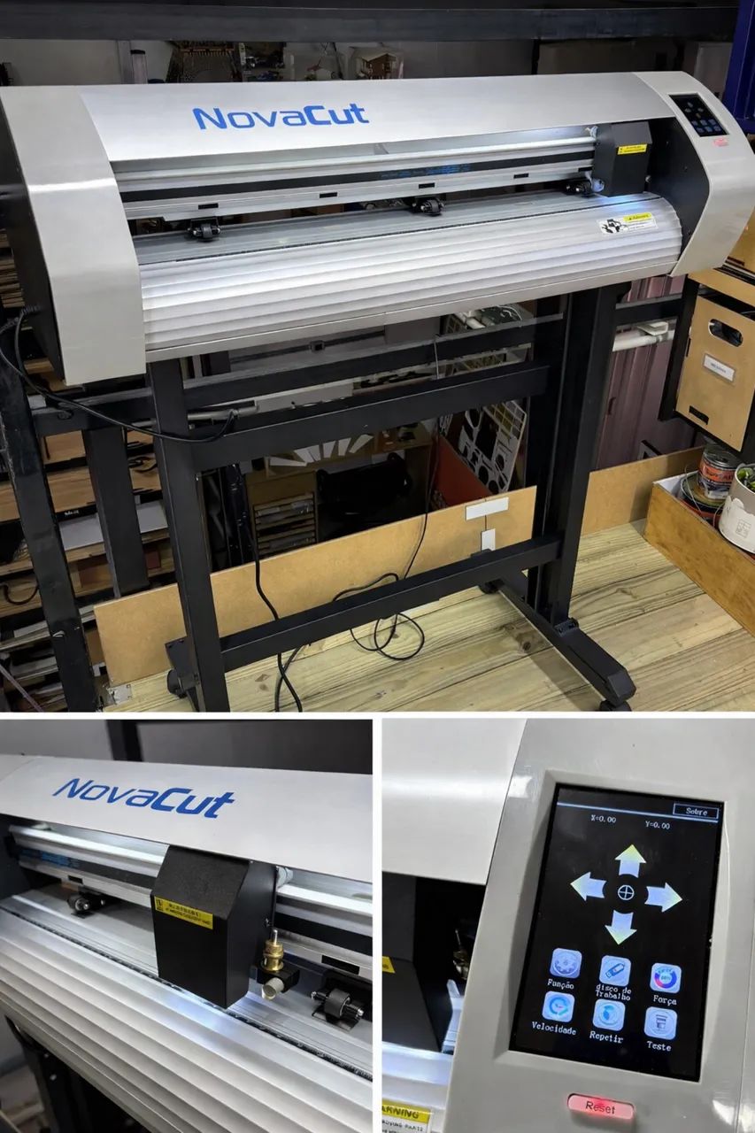 Plotter de Recorte NovaCut 65cm Semi Nova + Corte Contorno - Foto 2