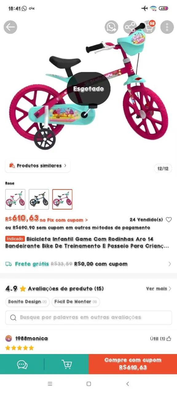 Bicicleta aro 14  - Foto 5