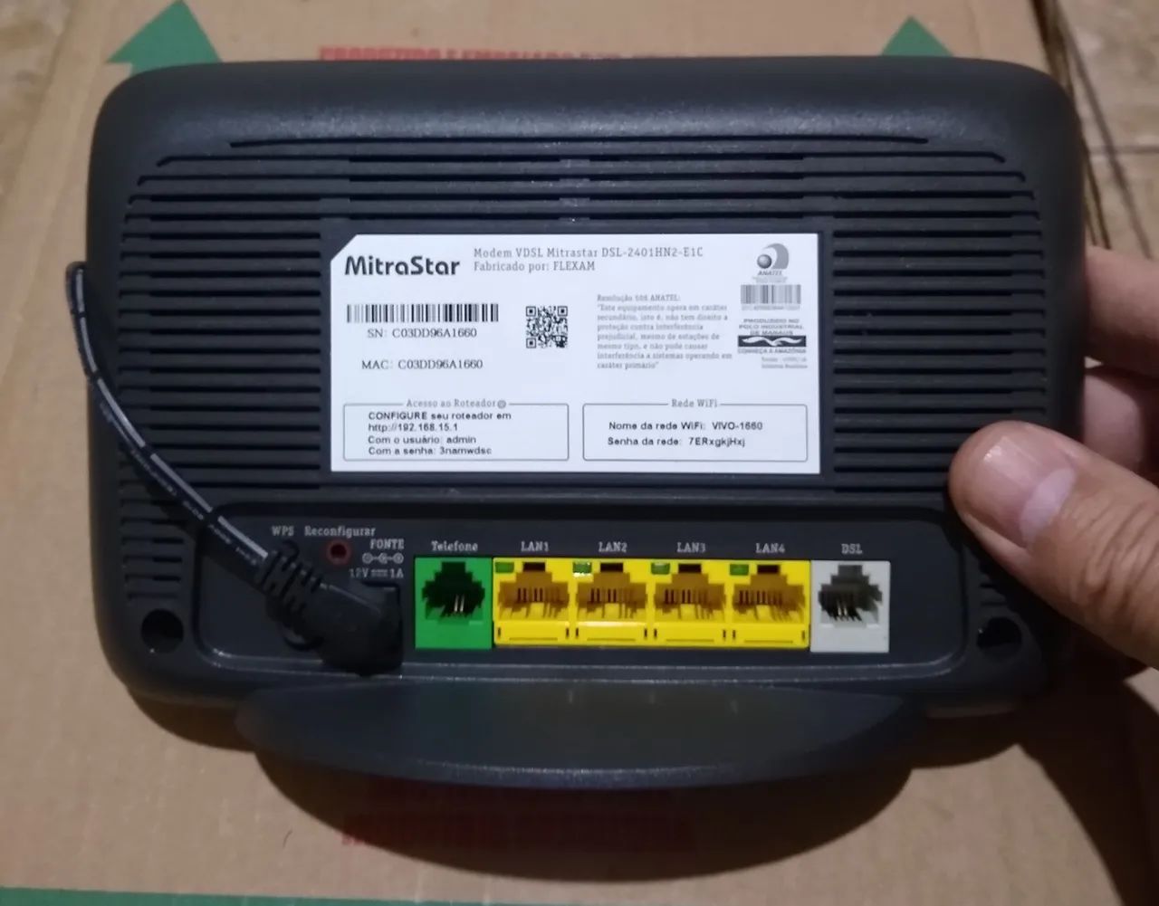 Modem VDSL MitraStar DSL-2401HN2-E1C - Conexão mais estável e rápida!  - Foto 3