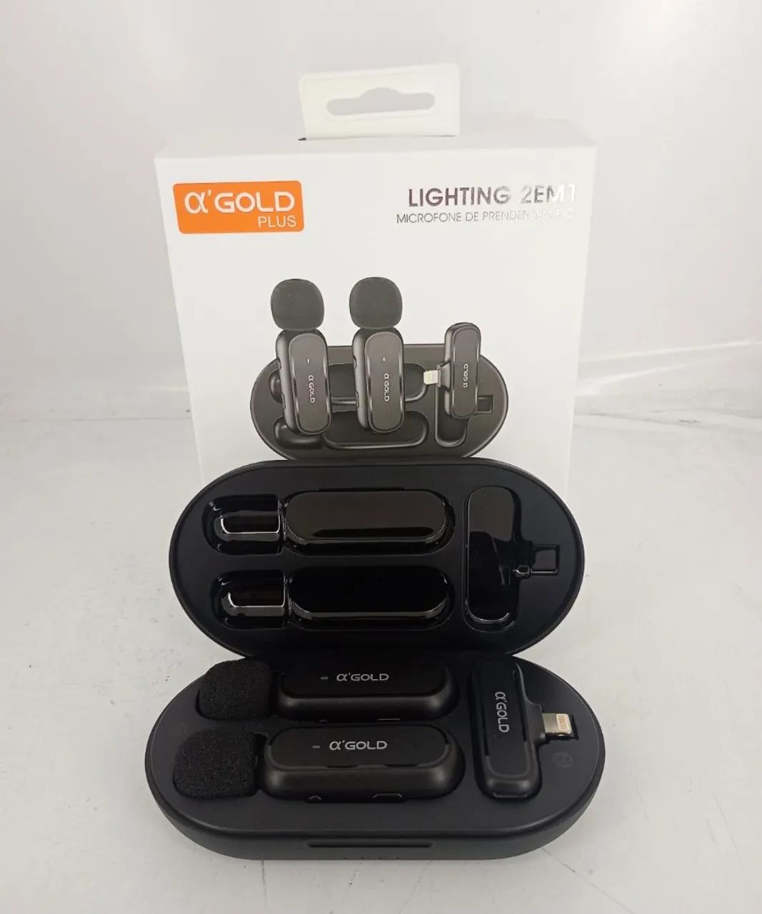 Microfone Lapela Ios a Gold MCF-10 